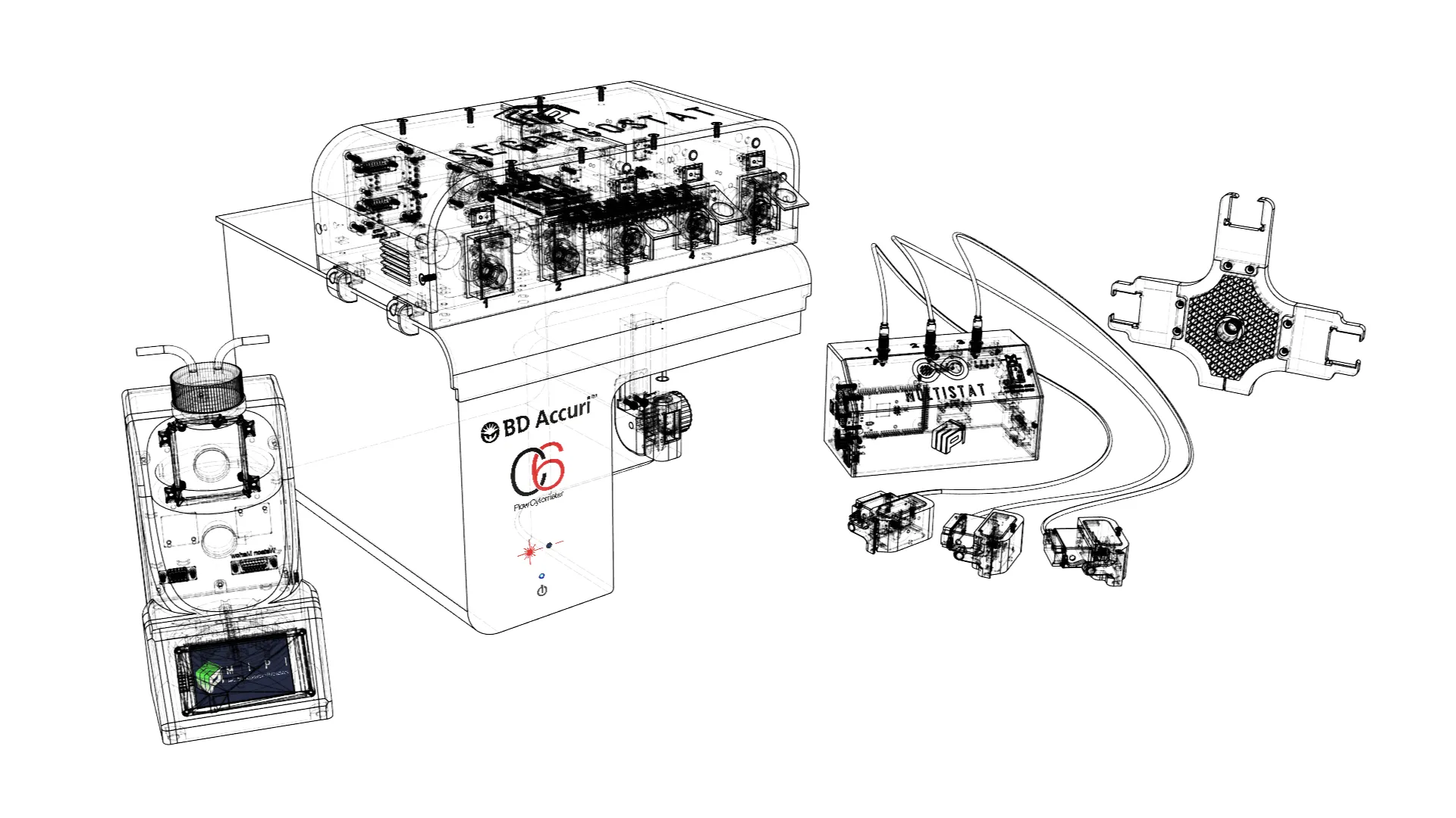 CAD render of the Segregostat